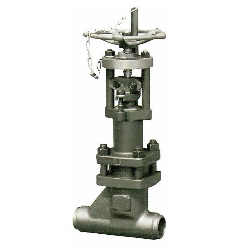 With-lock butt welding connection bellows globe valve